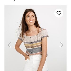 NWOT Texture and Thread Button-Front Shirt